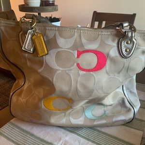 Coach Poppy Tote  Bag